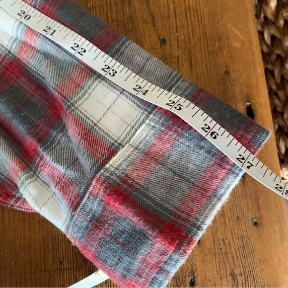 Field & Stream Cotton Gray & Red Flannel Long Sleeve Shirt Sz XXL - Picture 8 of 9